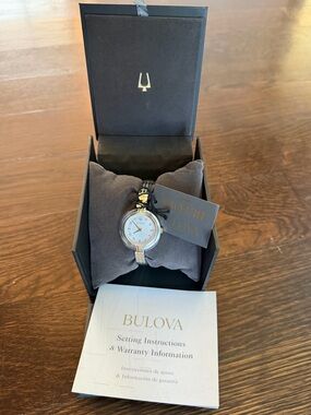 New Bulova Rhapsody Ladies Two Tone Watch